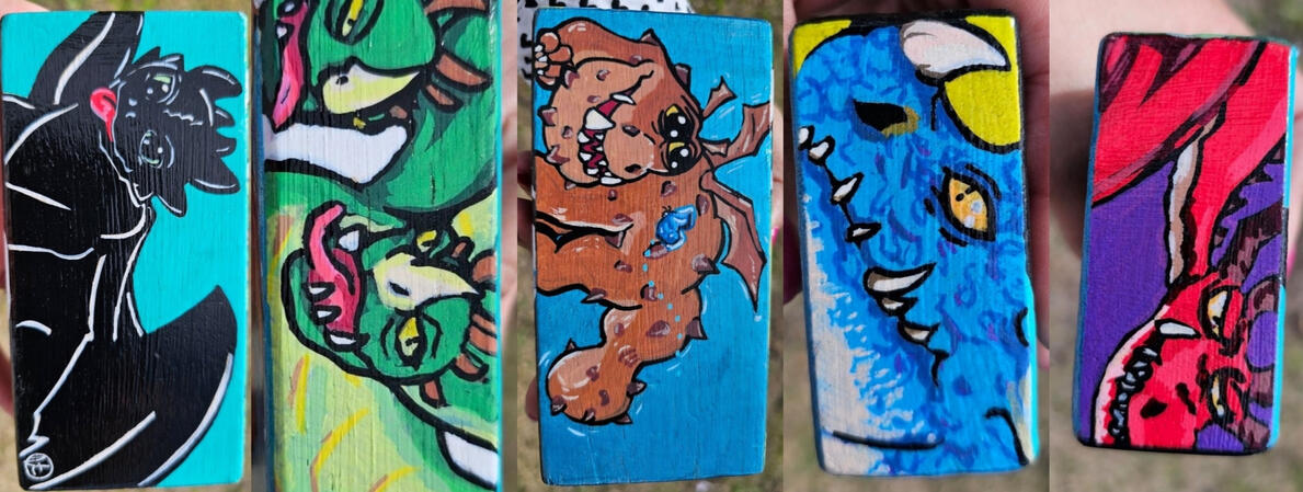 How to Train Your Dragon Art Block